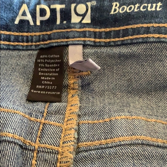 APT 9 Bootcut light wash jeans size 10 - Picture 5 of 6
